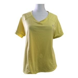 EleVen by Venus Williams Bright Yellow Workout Top Medium